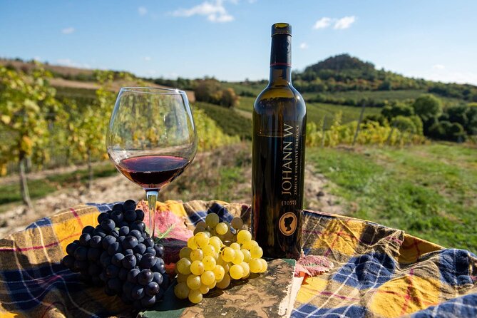A delightful wine tasting in the scenic countryside with lunch - Prague to Bohemia’s Wine Hills in an Off-Road 4x4