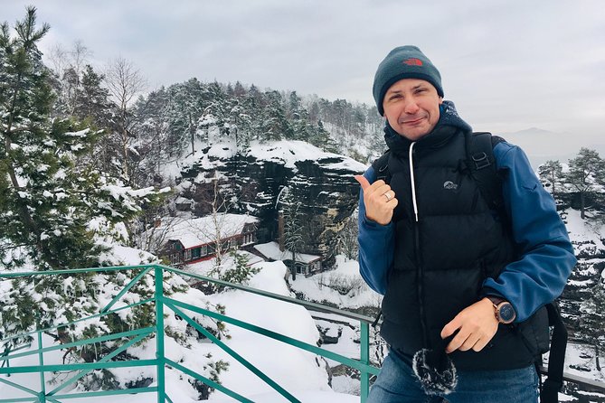 Bohemian And Saxon Switzerland Winter Tour from Prague - Pravčice Gate: seeing a giant sandstone arch up close