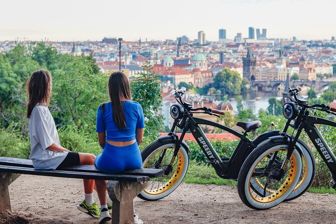 Ebike Sunset tour of Prague - Letná Viewpoint: the five-bridges photo moment