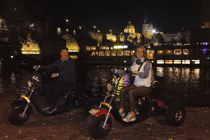 Electric Trike Night Tour in Prague - Live Guided - The Prague Metronome and the Joseph Stalin Story