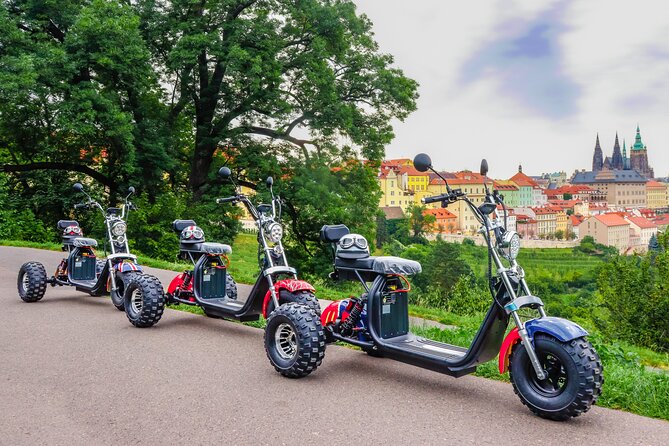 Electric Trike Tour in Prague - City Sightseeing & Fun Riding - Parizska Street Luxury Windows and Old Town Square’s Astronomical Clock