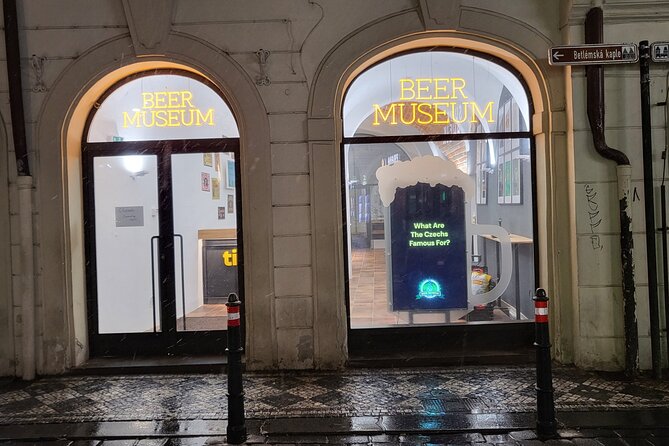 Enjoy 3 beers in Czech Beer Museum - Price and Value: $26 for Beer, a Mini Museum, and a Take-Home Bottle