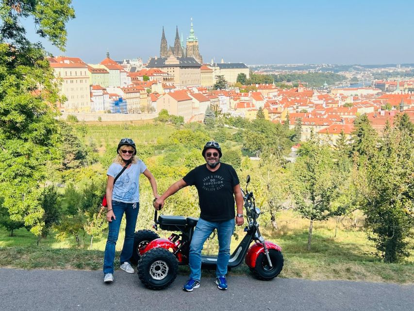 Grand City Tour on Electric Trike in Prague - Live Guided - Wenceslas Square to Powder Tower: the quick “Prague orientation” phase