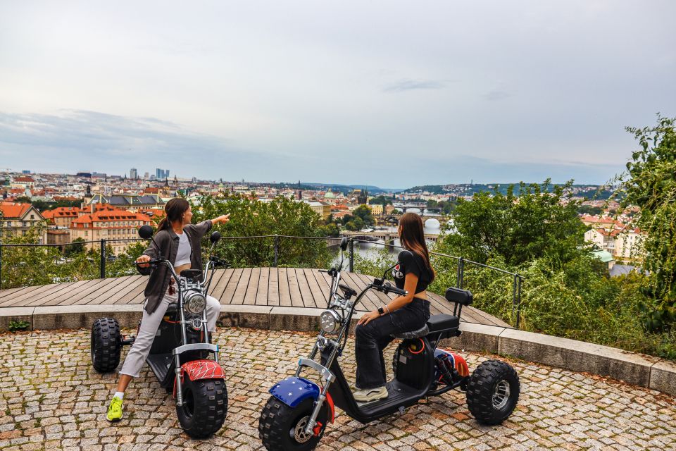 Grand City Tour on Electric Trike in Prague - Live Guided - Letná Park and the giant Metronome: viewpoint energy in a short burst