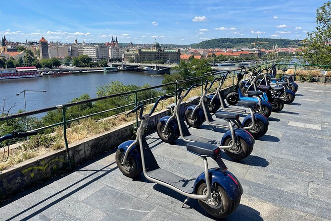 Guided sightseeing e-scooter tour of Prague: 2 hours - Old New Synagogue (Altneuschul) and why this stop adds depth