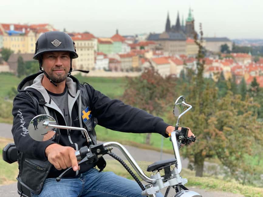 Heart of Prague tour on Tricycle electric scooter - Getting Started at Maltézské náměstí (and the Test Drive Reality)