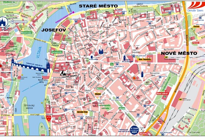 Pedestrian tour of Prague in Spanish - From Franz Kafka Square to Marianské Square and the Clementinum