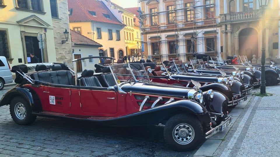 Prague: 120min Private Tour in Vintage Car, up to 6people! - Clementinum and Rudolfinum: Baroque learning and concert-hall pride