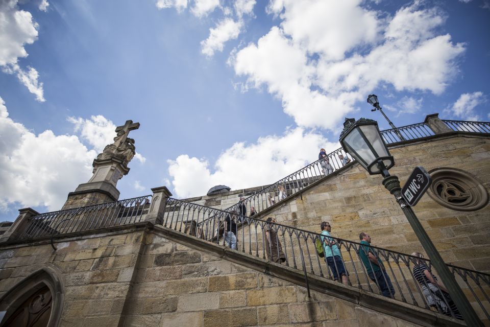 Prague: 3–Hour Castle Grounds Walking Tour and River Cruise - Oldest vineyard finish: panoramic photos without the scramble