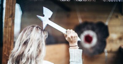 Prague: Axe Throwing Experience with Barbecue and Beer - Throwing Axes, Knives, and Ninja Stars at Two Targets