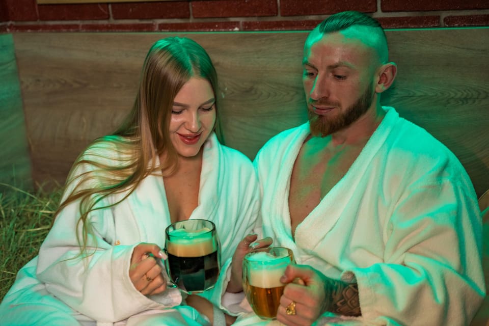 Prague: Beer Spa Experience with Unlimited Beer and Sauna - Included comforts that make the session feel complete
