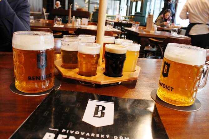 Prague Beer Tasting - 8 types of Czech beer included - Traditional Lagers vs. Seasonal and Fruity Modern Styles