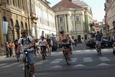 Prague Bike Tour - Where you meet at Na Poříčí 1052/42 and what you get on day one