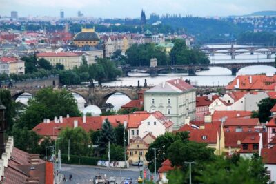 Prague Bike Tour - Stunning Viewpoints, Castle, City & Park - Pedaling along the Vltava River toward Letná Park