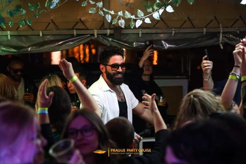 Prague : Boat Party with Afterparty at EPIC - Two Hours on the Water: DJ Show, House Music, and Night Views