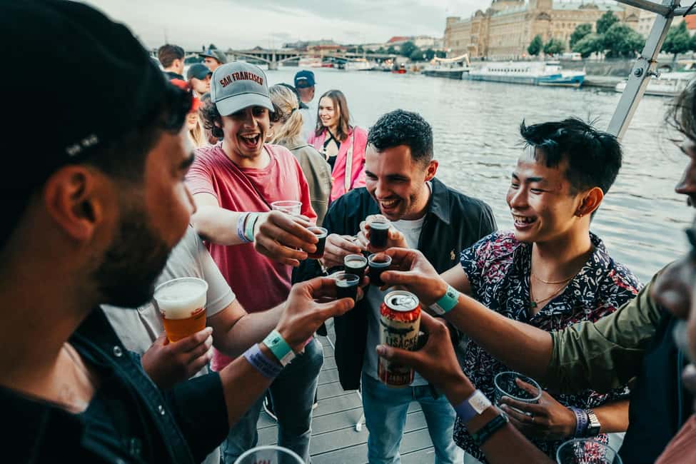 Prague: Booze Cruise with Open Bar and Duplex Entry - Two Hours on the Water: Open Bar and Live DJ Energy
