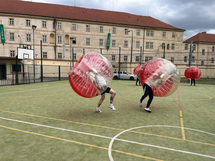 Prague: Bubbles football - Zorb Football in centrum - Price and value: is $41 for a bubble football hour worth it?