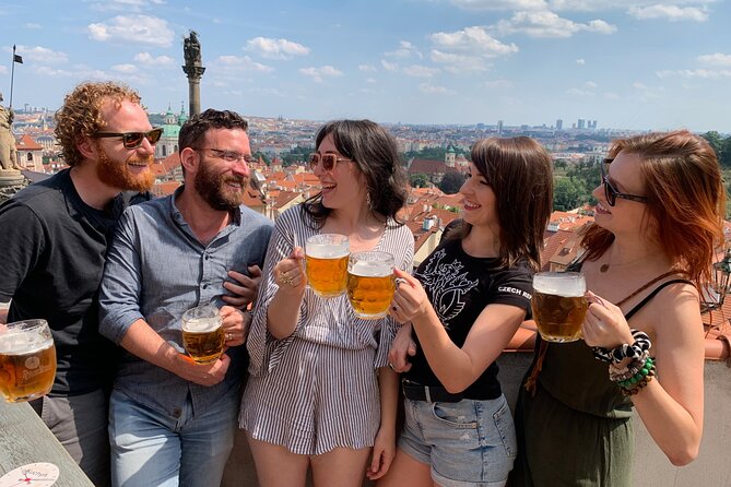 Prague Castle and Pubs Tour with Drinks Included - Meeting Point at Malostranské náměstí: the walk starts fast