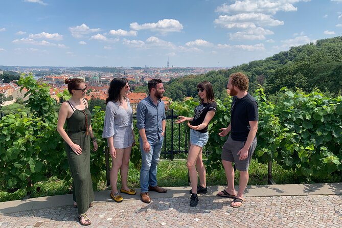 Prague Castle and Pubs Tour with Drinks Included - Schwarzenberský Palác area: palace views without the museum slog