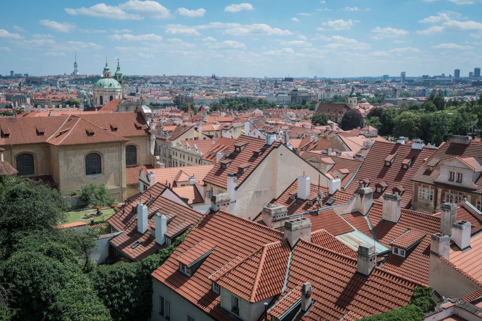 Prague: Castle Grounds & Highlights Walking Tour small-group - Tram Up and Through Security: No Grounds Entrance Fee