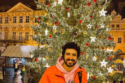 Prague Christmas Markets and Holiday Magic Walking Tour - A skyline icon in cold air: Church of Our Lady Before Týn