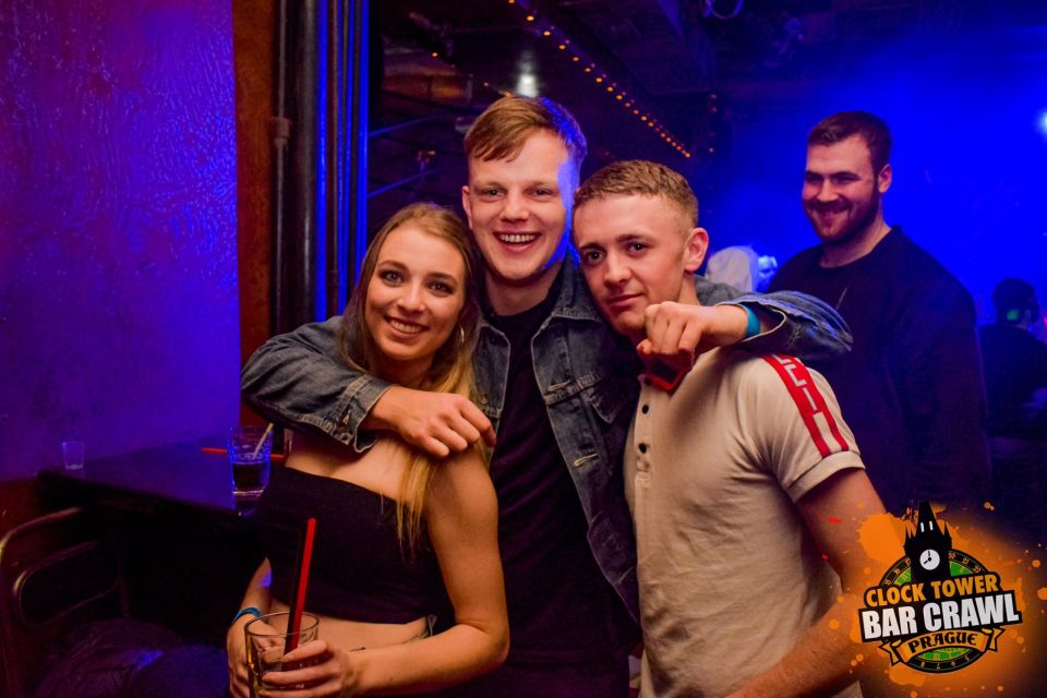 Prague: Clock Tower Bar Crawl with Drinks and Shots - Drinking games and guide energy: the social engine of the night