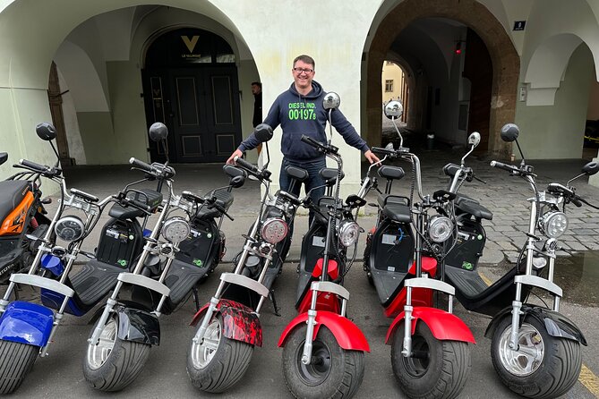 Prague E-Scooter Adventure: Fun & Easy Sightseeing 3Hours Tour - Where You Start: Uhelný trh and a 1:00 pm Rhythm
