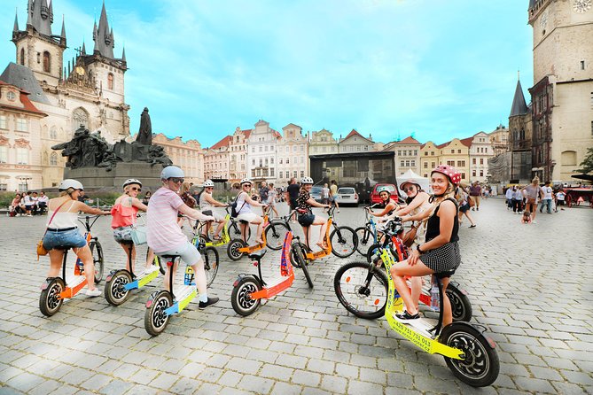 Prague: electric scooter & E-bike guided tour - Strahov Monastery and Petrín Hill: calmer scenery when your tour goes longer