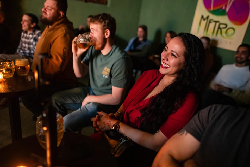 Prague: Friday Stand-Up Comedy in English - Metro Comedy Club in Prague 1: easy to reach, easy to relax