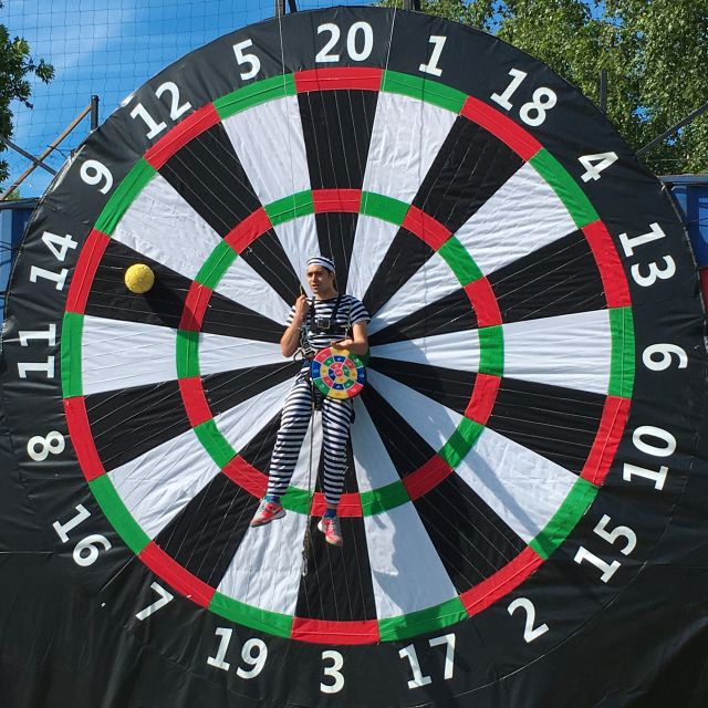 Prague : Giant Foot Darts and Giant Beer Pong Game - Option Choice: Combo Fun for 2 Hours or Foot Darts Focus for 1 Hour