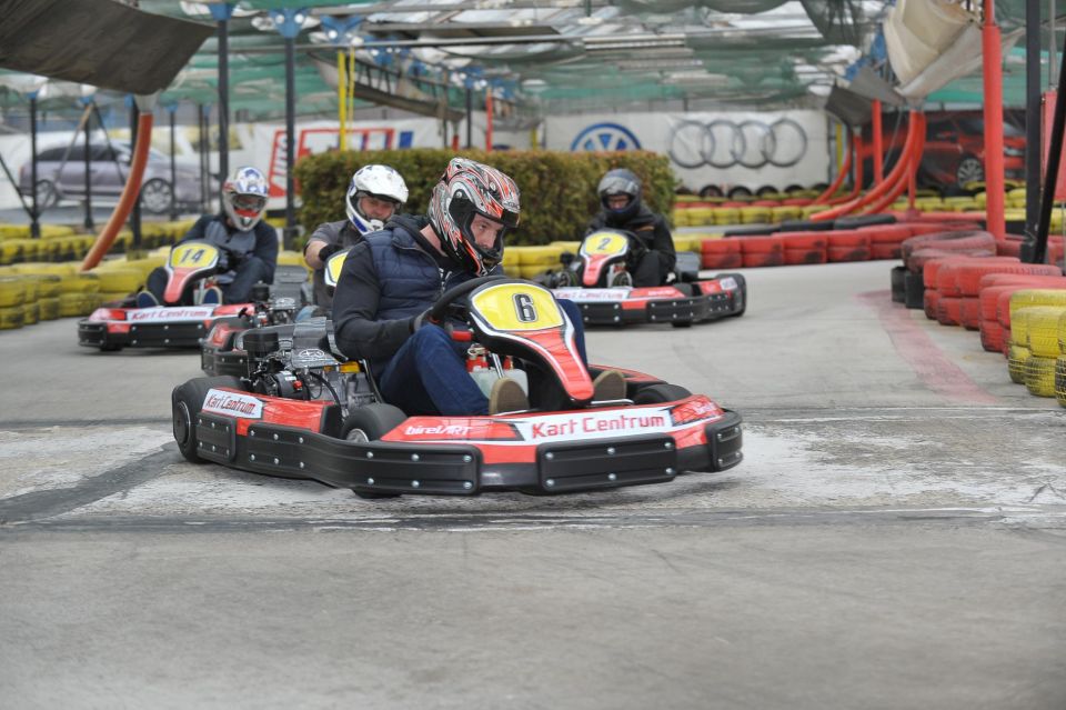 Prague: Go-Kart Racing Experience - The food and beer option: simple fuel after you burn it off