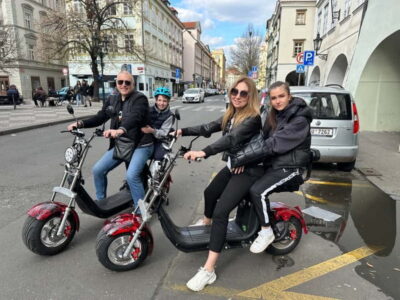 Prague: Guided Fat Tire e-Scooter Tour - Hradčany Square and Prague Castle Area: Views Without the Climb