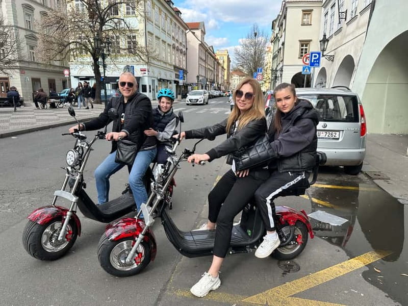 Prague: Guided Fat Tire e-Scooter Tour - Hradčany Square and Prague Castle Area: Views Without the Climb