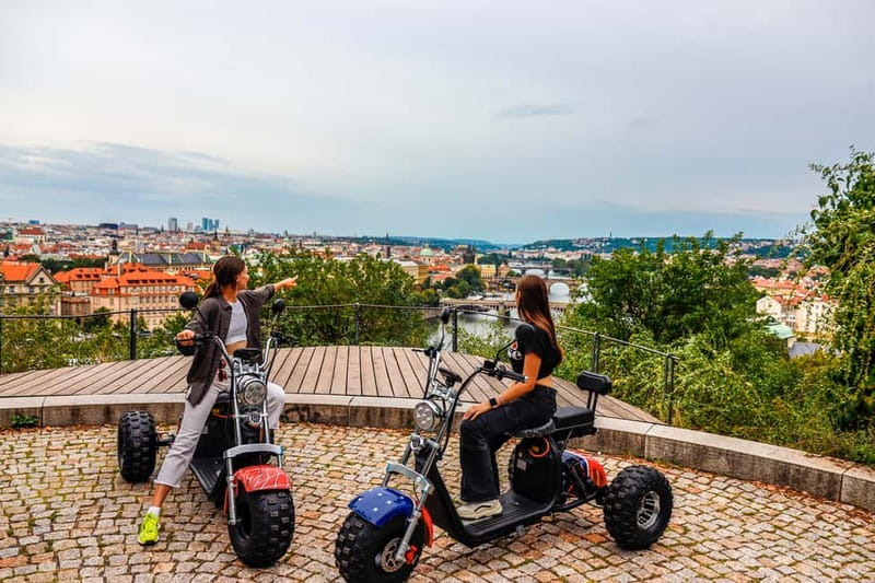 Prague: Guided Sightseeing Tour by Electric Trike - The route start: Wenceslas Square to the Powder Tower area