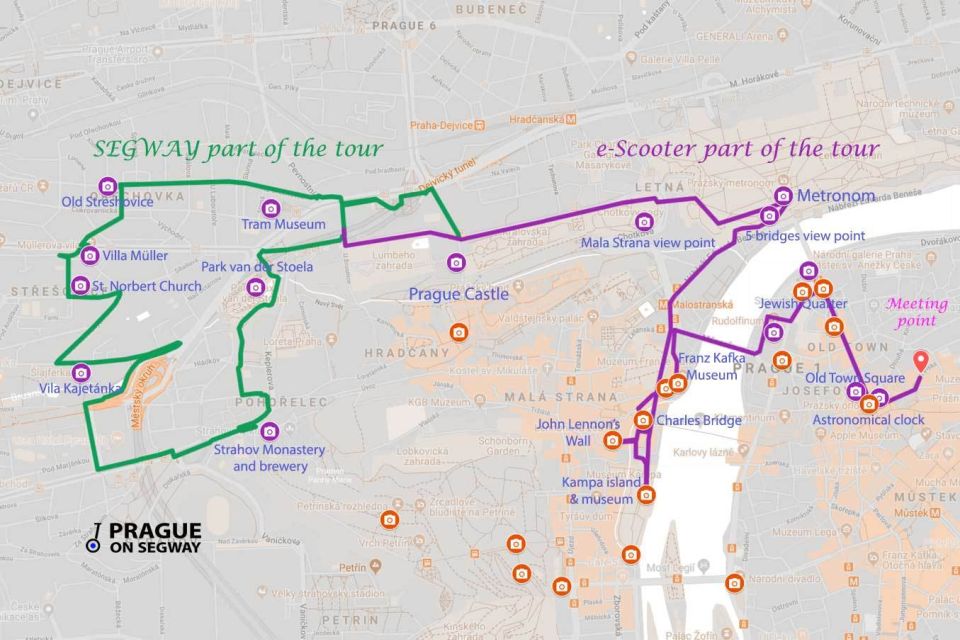 Prague: Half-Day Guided Tour by Segway and E-Scooter - Strahov Monastery beer: a stop that feels like a local pause