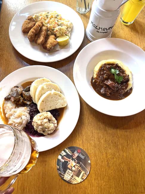 Prague: Local Food Tour in Secrets Hidden Gems - Restaurant tasting #1: Svíčková and Knedlík for that comfort-food feeling