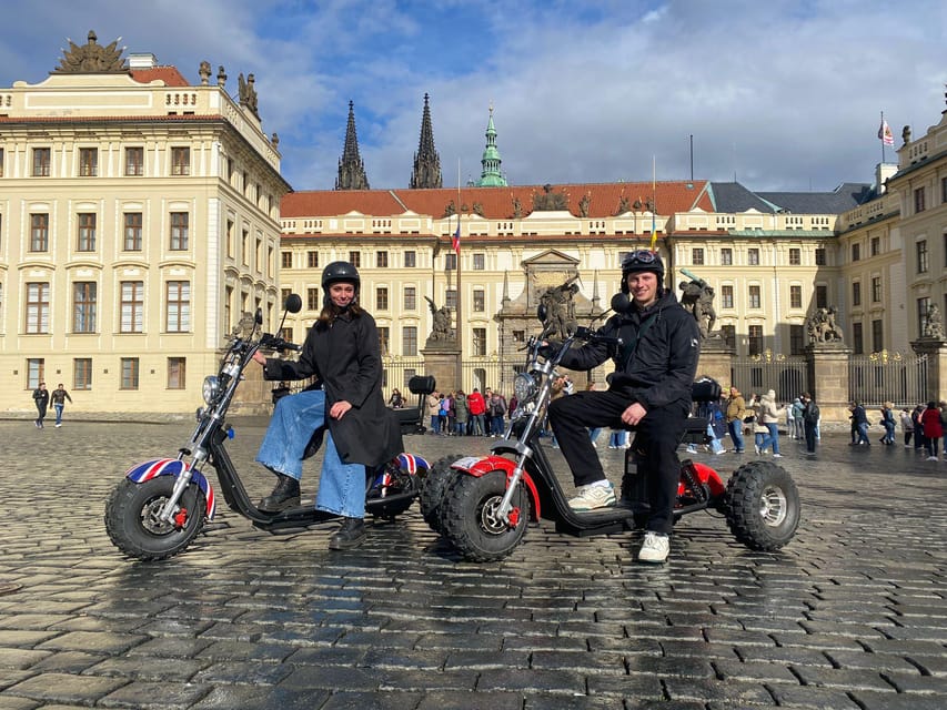 Prague Monastery & Panoramic Viewpoint Electric Trike Tour - Strahov Stadium and Petrín Hill: viewpoints plus structure