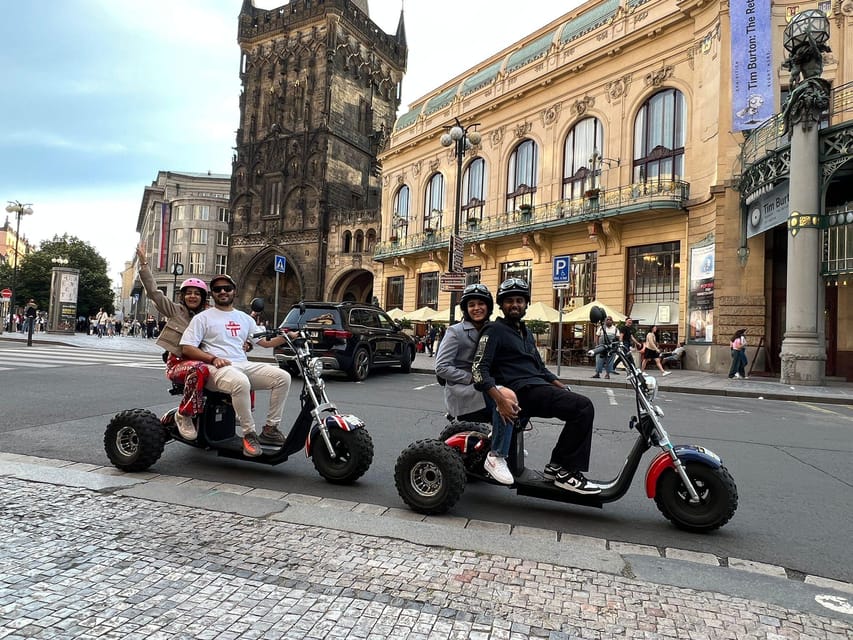 Prague Monastery & Panoramic Viewpoint Electric Trike Tour - The start: disclaimer, short training, and real control