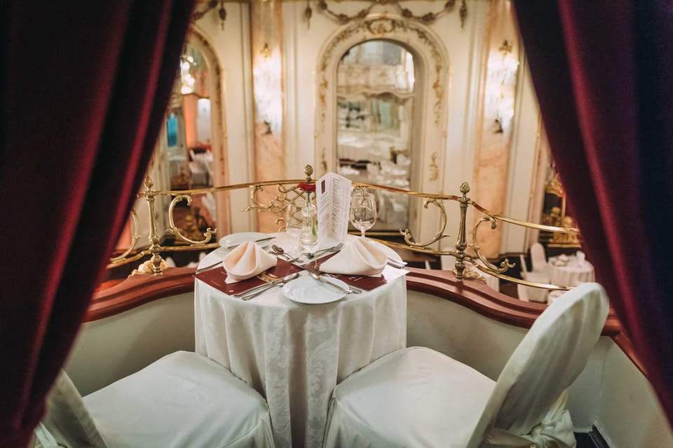 Prague: Mozart Ballroom Concert Ticket with 3-Course Dinner - Drinks, welcome toast, and the price reality