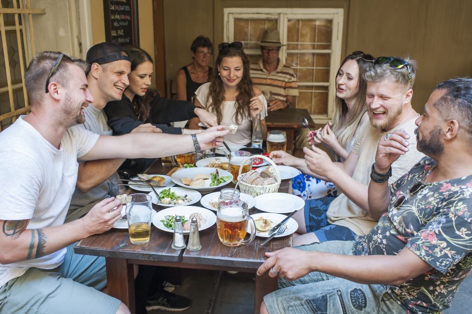 Prague: One Prague Tour with Local Food & Beer - Beer and Czech food: what you get in the 3 hours