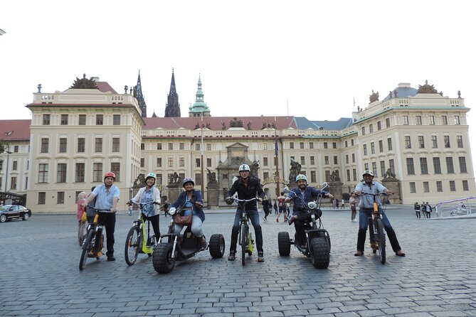 Prague Panoramic Views e-bike and e-Scooter guided Tour - Strahov Klášter and Petrin: monastery calm meets the best city overlooks