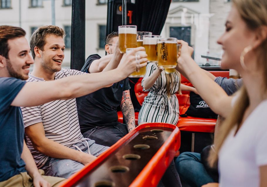 Prague: Party Beer Bus - Getting on Board: Where You Meet and How the Timing Works