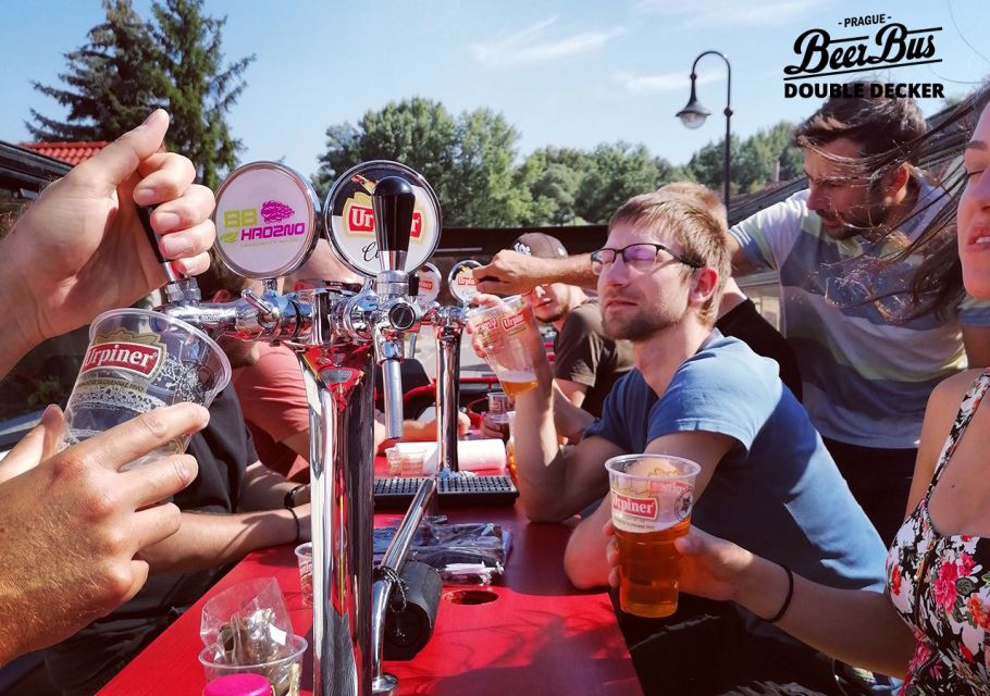 Prague: Party Beer Bus - The City Loop: Major Stops and What Each One Adds