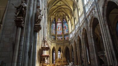 Prague: Prague Castle and Little Quarter Guided Walking Tour - The Walk Down to the Little Quarter Under the Castle