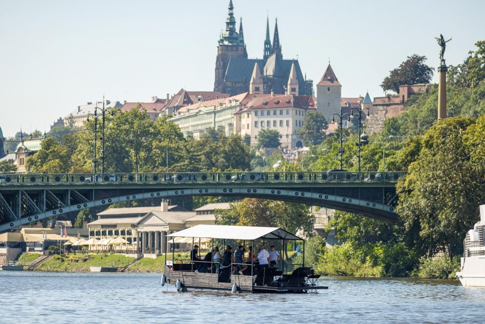 Prague: Private Cycle Boat River Tour with Beer or Prosecco - Price and value: what $58 per group really buys