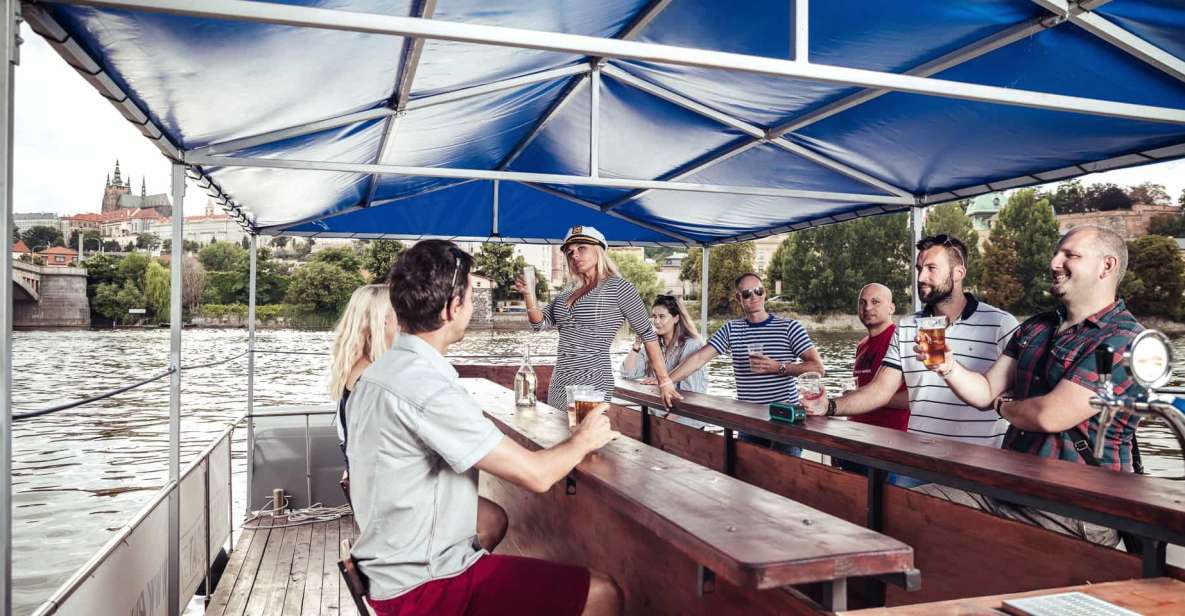 Prague: Private Cycle Boat River Tour with Beer or Prosecco - Finding the blue-roof boat near U Bukanýra bar