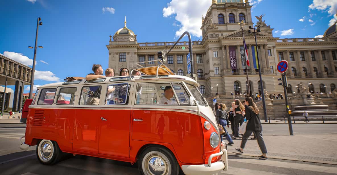 Prague: Private Sightseeing Tour in original VW Samba bus - The ride plan: what you can expect during the sightseeing portion