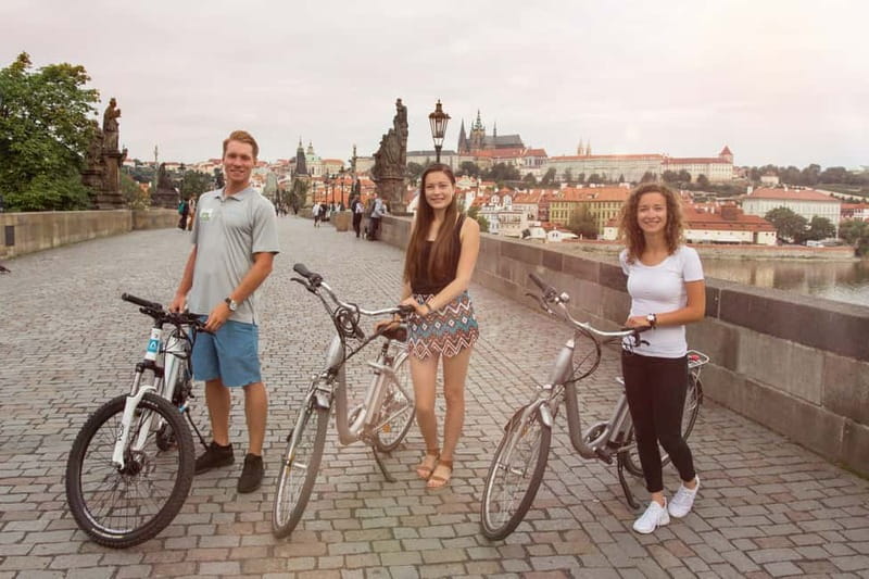 Prague: Small Group or Private E-Bike City Tour - Meeting at Hotel Grandior and Getting Ready to Ride