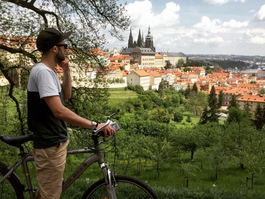 Prague: Stunning Viewpoints, Castle, City & Park E-Bike Tour - The Prague Giant Metronome: a photo stop with political history