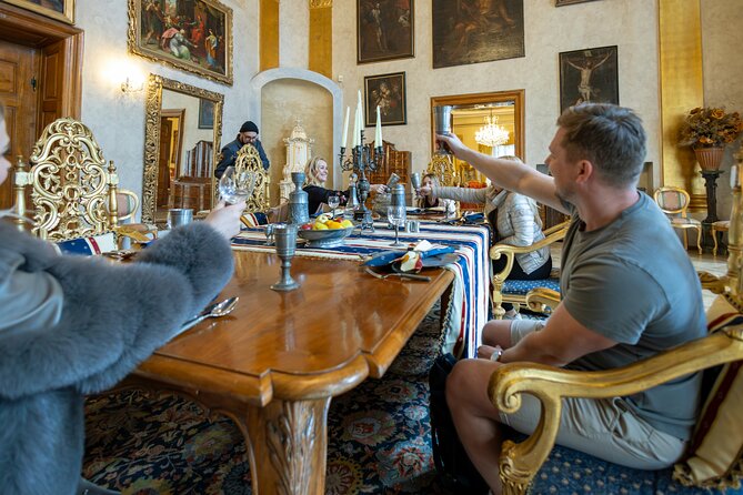 Prague to Detenice Medieval Castle, Brewery and Dinner Experience - Logistics that matter: meeting point, heating, seating, and language